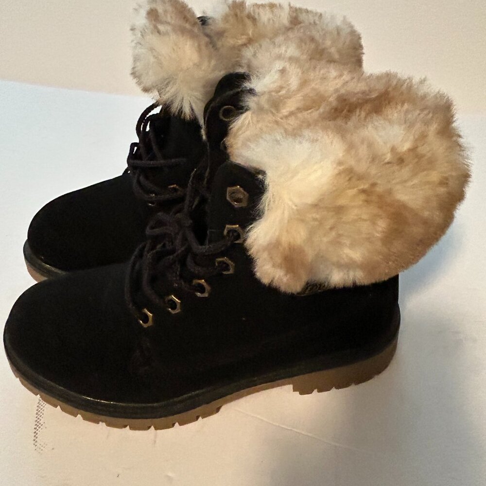 Lugz Black Boots with Fur Women's Size 6